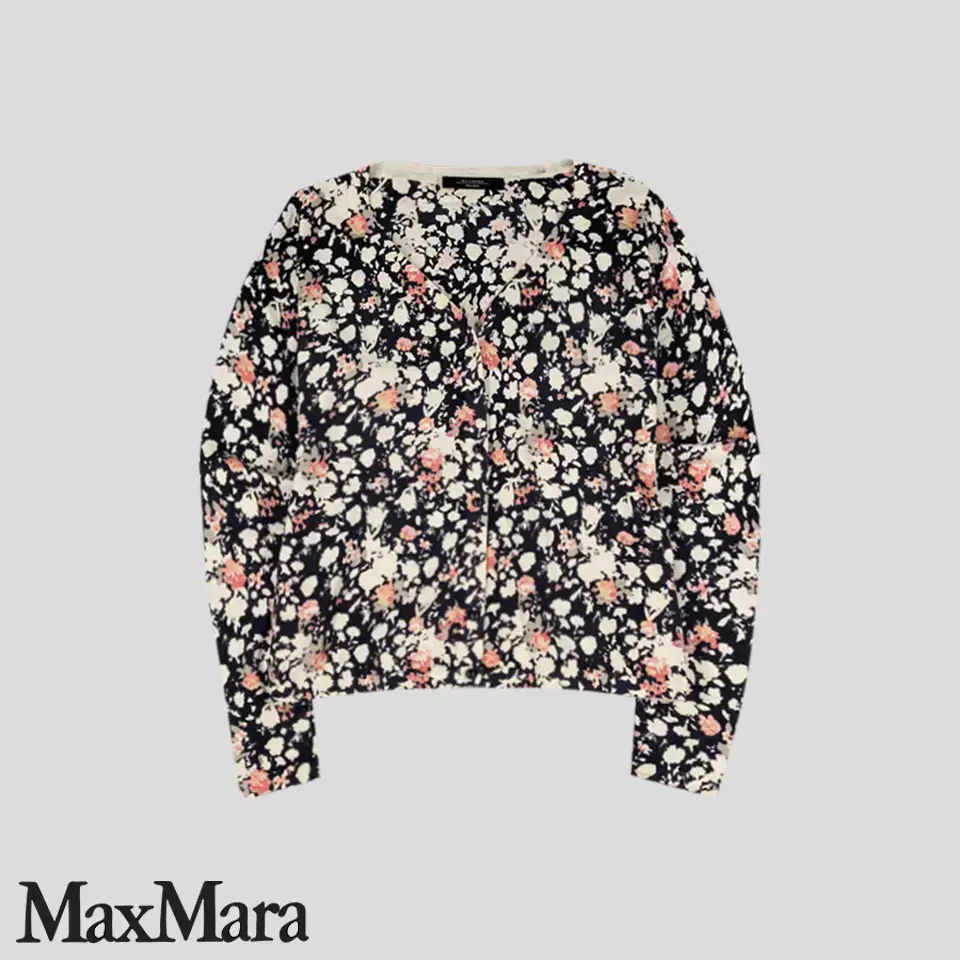 MaxMara WEEKEND 막스마라 위켄드 네이비 멀티컬러 꽃 플라워